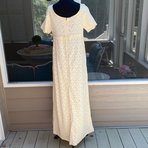 REPOSH // Vintage 60s Empire Waist Jane Austin Regency Dress - Picture 4 of 14